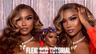Heatless Curls | Flexi-Rod Tutorial Ft Unice Hair