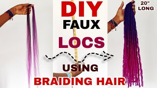 Diy Faux Locs Using Kanekalon/ Xpression Braiding Hair | Belle_Graciaz