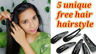 5 Cute Open Hair Hairstyle/Daily Hairstyle/Party Hairstyle/College Hairstyle/ Hairstyle For Girls
