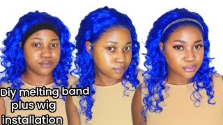 How To : Diy Melting Elastic Band | Frontal Wig Installation