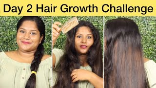 Day 2 Hair Growth Challenge | Secret Tamil Beauty Tips | Jessie Evangelin