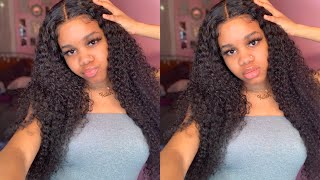Malaysian Curly Closure Wig Install | Ft. Beautyforever Hair