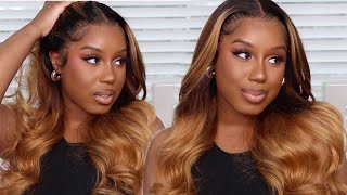 Wig Install:  Pre Colored Ombre +Voluminous Curls | Hermosa Hair