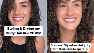 Full Curly Hairstyle In Under 20 Mins  With Curly Hair Stylist Stephanie Mero