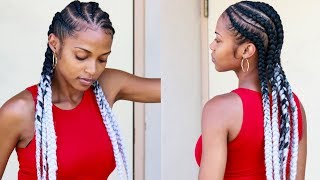 Feed-In Braids With Kanekalon Hair