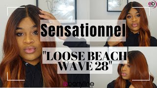 Sensationnel Human Hair Blend Butta Hd Lace Front Wig "Loose Beach Wave 28" |Ebonyline.Com