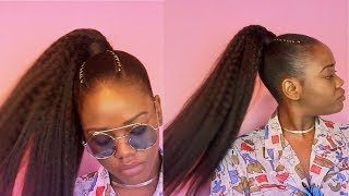 How To | The Perfect Sleek High Ponytail On Natural 4C Hair!