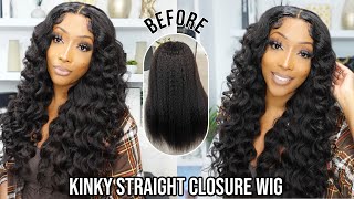 I Spent 2 Hrs Curling This Kinky Straight Wig | Ft. Oq Hair