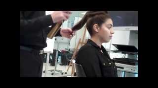 Learn How To Create Barrel Curls And Hair Donut For Bridal Hair Up Jonny Engstrom