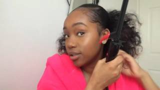 Protective Style | Curly Ponytail Using Extentions