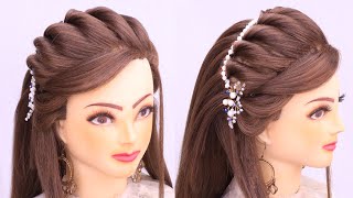 Cool & Easy Hairstyle For Girls L Wedding Hairstyles L Twist Hairstyles L Front Variation