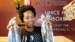 Aliexpress Unice Hair|  Peruvian Body Wave And Brazilian Straight Unboxing