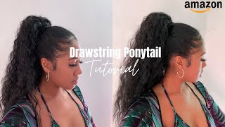 Quick & Easy Drawstring Ponytail Tutorial| Aisi Beauty