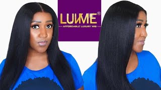 4C Kinky Edges 5X5 Human Hair Kinky Straight Lace Closure Wig - @Luvmehairofficial
