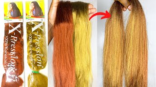 Diy How To Custom Color Blend Kanekalon Braiding Hair || How To Prep And Mix Different Colors|350&27