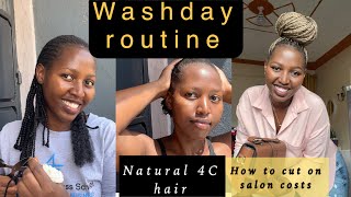 My Natural Hair Wash Day Routine| How I Prepare My Hair For Salon| 4C Hair #Naturalhair #2023 #4C