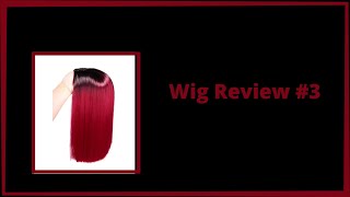 #Quickwig #Ombre Short Straight Bob Black To Red #Amazon