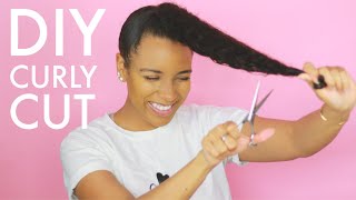 Unicorn Haircut On Curly Hair | Chopping 8 Inches!