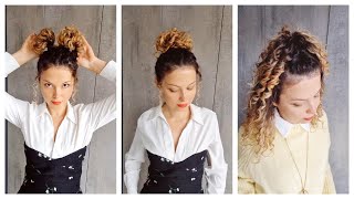 3 Cute Curly Hairstyles- I'M Obsessed