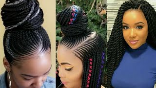 2022 Beautiful And Unique Cornrows Hairstyles #Braided Hairstyles #African Hairstyles.
