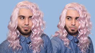 Amazon Synthetic Wig Review | Wavy Pink Synthetic Lace Front | Curly Wig | Sapphirewigs