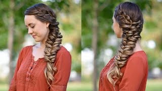 Side Elastic Braid | Diy Hairstyles | Cute Girls Hairstyles