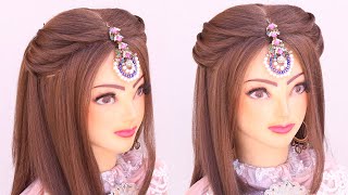 2 Mind Blowing Open Hairstyle For Engagement L Latest Front Variation L Wedding Hairstyles Kashees