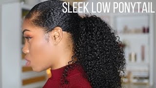 Sleek Low Curly Ponytail | Her Given Hair