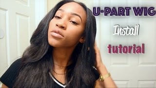 How I Install My U-Part Wig| Thebeautybenz