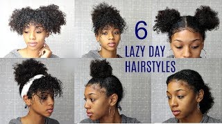 6 Messy & Cute Hairstyles For Lazy Days (Back To School Edition)| Natural Curly Hair