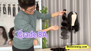 The Difference Of Grade 8A 9A 12A Hair Bundles Body Wave Human Hair Bundles Xuchang Welove Hair Co.