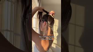 How To Do A Claw Clip Bun Hairstyle!!!