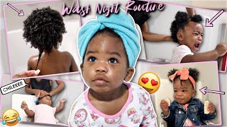 *Real Life* Toddler Wash Night Routine || For 4C Natural Hair Babies