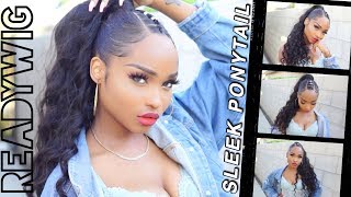 How To: Long Sleek Ponytail Style On Permed 4C Hair Ft. Readywig
