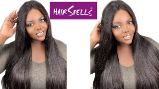 How To: Install And Style A 180% Density Straight Lace Front Wig | Ft. Hairspells