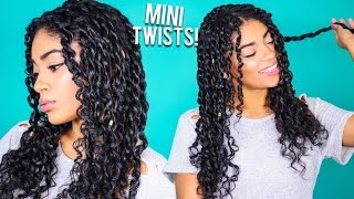 How To: Mini Twists - Curly Natural Hair | Jasmeannnn