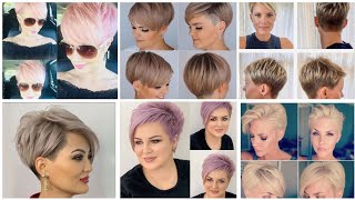 Short Hair Pixie Cut Styles - Short Bob To Pixie Cut - Attractive Pixie Hair Color For Women Over 40