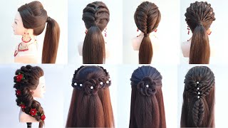 8 Adorable Hairstyle For Post Wedding Function | Hairstyle For Reception Party