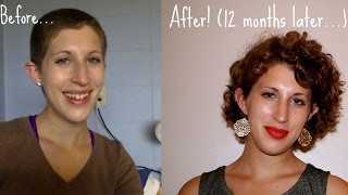 From Buzz To Curly! (Growing Out A Buzz/Pixie Cut) 1 Year Time Lapse