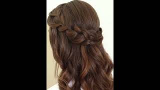 #Short#Wedding Guest Hairstyle/ Beautiful Party Hairstyle/Wedding Hairstyle/ Curls& Open Hairstyle