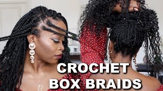 No Rubber Band Individual/Cornrow Crochet Box Braids Ft. Divatress (Styles Fro Box Braids)