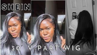 Trying A Shein 30' V-Part Wig. | *Honest Review*