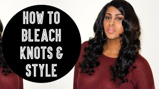 How To Bleach Knots & Style A Full Lace Wig For Beginners | Chinacandycouture | Belle Wigs