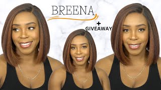 Outre Synthetic Hair Melted Hairline Hd Lace Front Wig - Breena + Giveaway --/Wigtypes.Com
