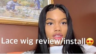Brazilian Straight Lace Wig Review And Install - Beautiful Princess Hair