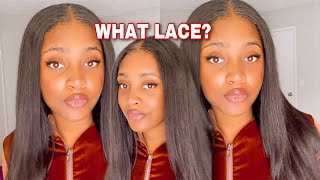 Yolissa Hair Review   Bomb Thick Straight Hair  Lace Closure Install  Ft Duvolle Flat Iron
