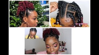 Curly Box Braid Ponytail In 2Hrs| Must See| Transformation| From Cornrows