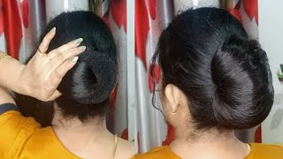 Beautiful Easy Juda For Wedding! Simple Juda Hairstyle For Saree ! Easy Bun Hairstyles For Long Hair