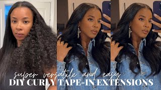 How To: Versatile And Easy Diy Curly Tape-In Hair Extensions (Detailed) | Jenise Adriana