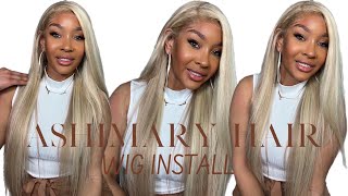 The Prettiest Pre-Colored Ombre Ash Blonde Wig Install| Ft. Ashimary Hair